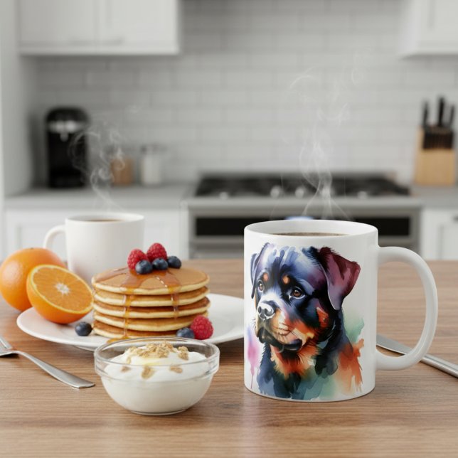Taza De Café Rottweiler Moderno  (Subido por el creador)