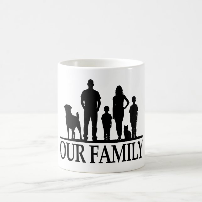 Taza De Café Rottweiler, Our Family (Centro)