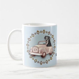 Taza De Café Rottweiler Perro Conducir Trampa de coche