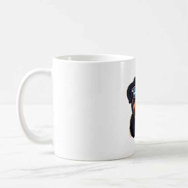 Taza De Café Rottweiler Puppy (Izquierda)