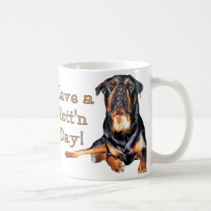 Taza De Café Rottweiler Tiene Un Día Rotor