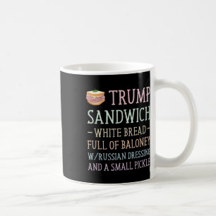 Taza De Café Rótulo anti sandwich de Trump es gracioso