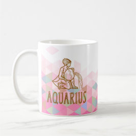 Taza De Café Rótulo Aquarius Zodiac