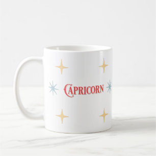Taza De Café Rótulo Astrológico Capricornio Café Mug