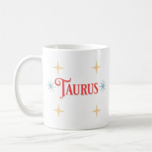 Taza De Café Rótulo astrológico Taurus Coffee Mug