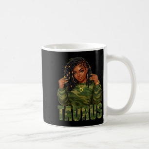 Taza De Café Rótulo Camo Zodiac de Reina Taurus localizada Muje