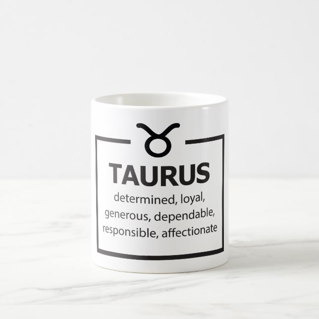 Taza De Café Rótulo celestial Zodiaco Mug/Taurus (Centro)