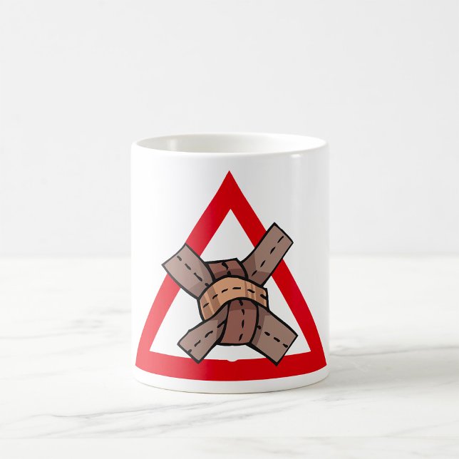 Taza De Café Rótulo de advertencia sobre la carretera por embot (Subido por el creador)