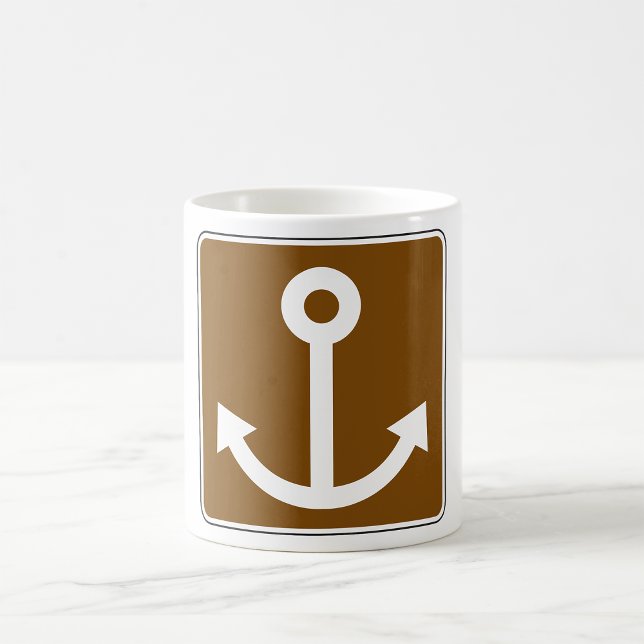 Taza De Café Rótulo de ancla náutica (Subido por el creador)