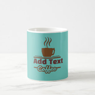 Taza De Café Rótulo de café, añadir nombre