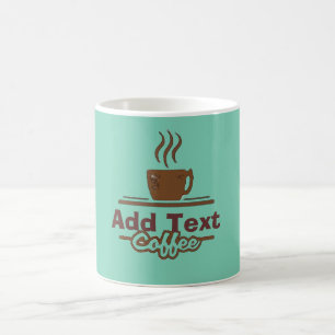 Taza De Café Rótulo de café, añadir nombre