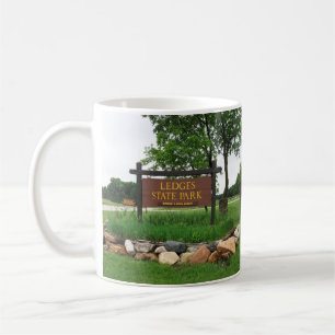 Taza De Café Rótulo de entrada al parque estatal Ledges
