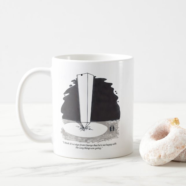 Taza De Café Rótulo de George Mug (Con donut)