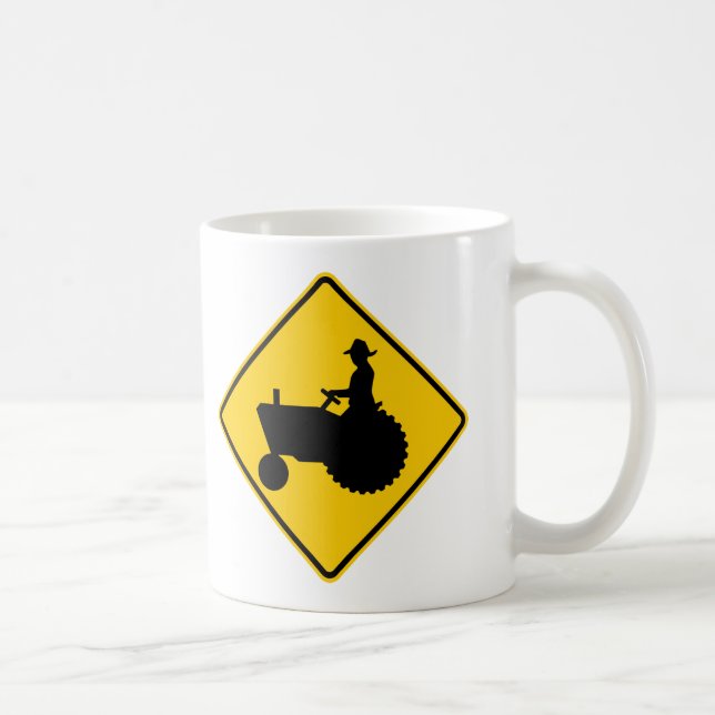 Taza De Café Rótulo de la carretera del tráfico de la (Derecha)