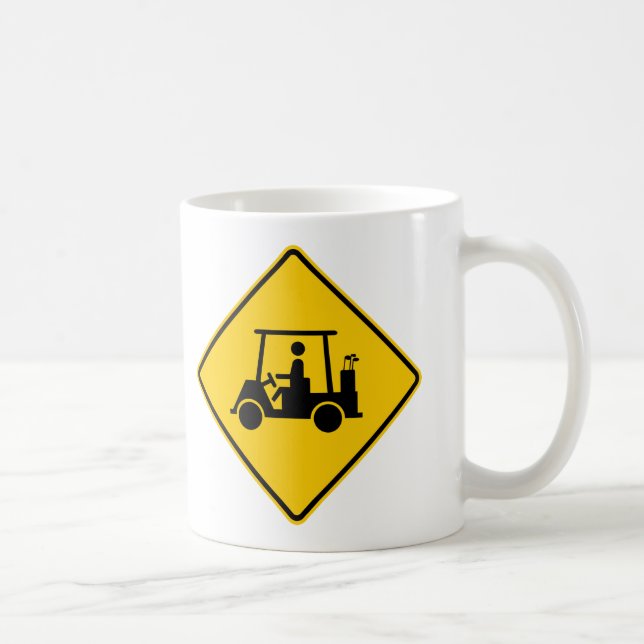 Taza De Café Rótulo de la carretera del tráfico del carro de (Derecha)