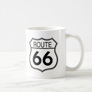 Taza De Café Rótulo de la ruta 66