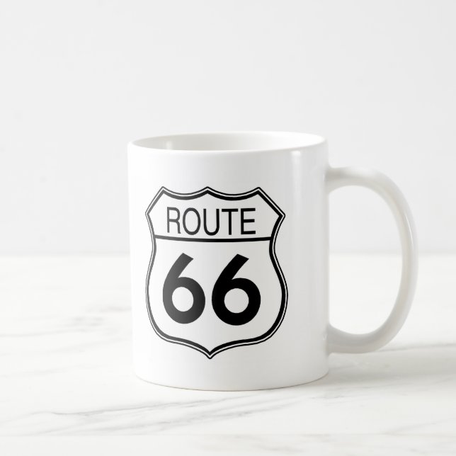 Taza De Café Rótulo de la ruta 66 (Derecha)