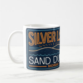 Taza De Café Rótulo de las dunas de arena de Silver Lake