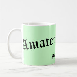 Taza De Café Rótulo de llamadas y radio amateur