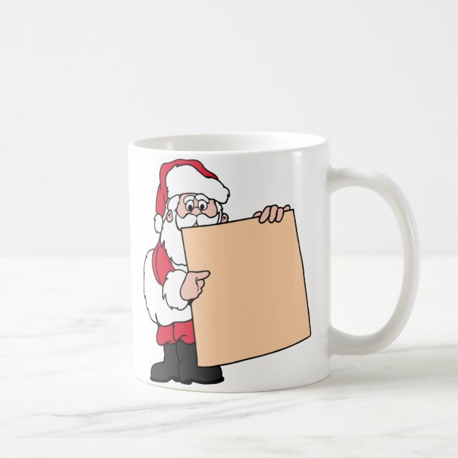 Taza De Café Rótulo de Santa Claus (Derecha)