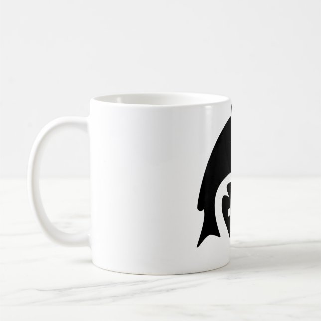 Taza De Café Rótulo de símbolo astrológico Pisces 2 (Izquierda)