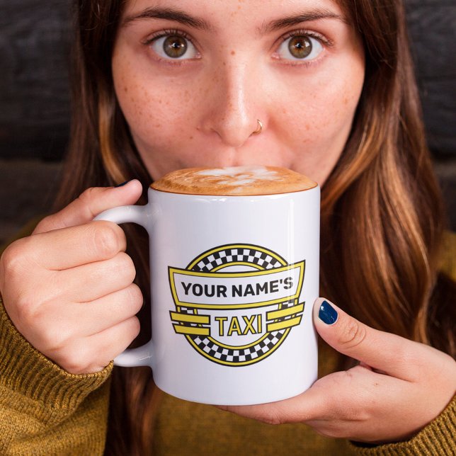 Taza De Café Rótulo de taxi personalizado (Subido por el creador)