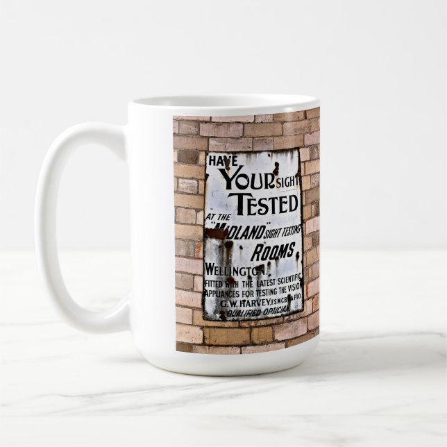 Taza De Café Rótulo DE VINTACIÓN DE INGLATERRA ANTIGUO (Izquierda)