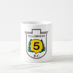 Taza De Café Rótulo de Yellowhead Road