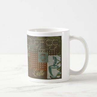 Taza De Café Rótulo del café de Joes de la moca