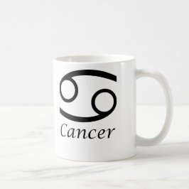 Taza De Café Rótulo del zodiaco del cáncer del `'