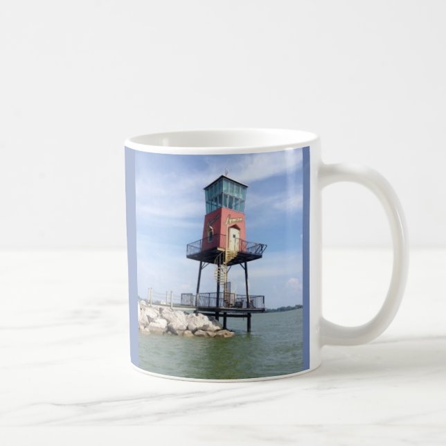 Taza De Café Rótulo en barco de madera (Derecha)