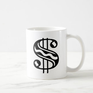 Taza De Café Rótulo en dólares