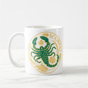 Taza De Café Rótulo Escorpio del Zodiaco
