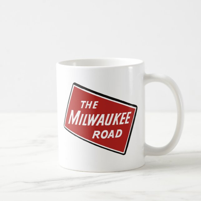 Taza De Café Rótulo ferroviario 2 del camino de Milwaukee (Derecha)