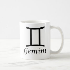 Taza De Café Rótulo "Gemini" Zodiac