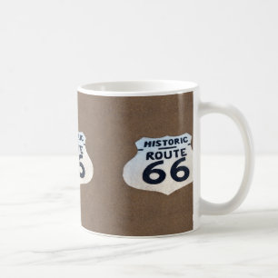 Taza De Café Rótulo histórico de Pavement Route 66