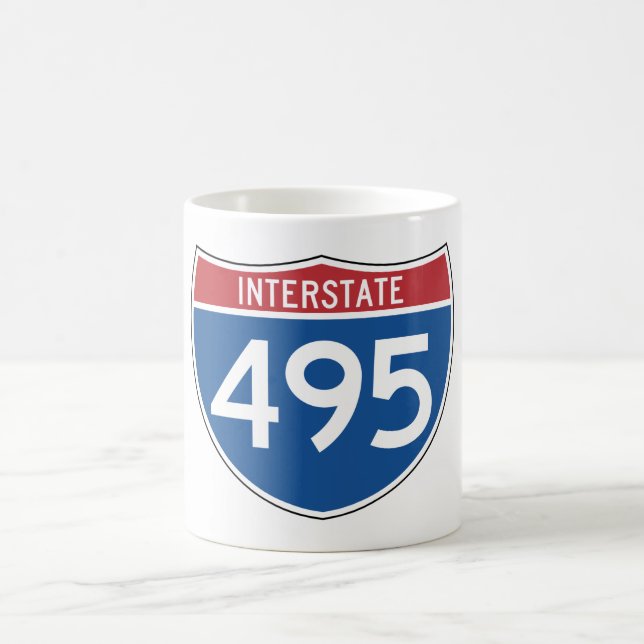 Taza De Café Rótulo Interstate 495 (Centro)