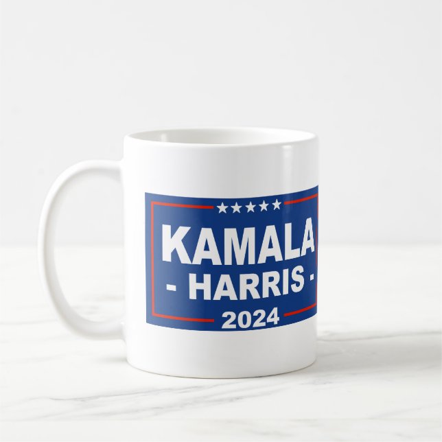 Taza De Café Rótulo Kamala Harris Maga (Izquierda)