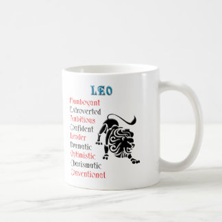 Taza De Café Rótulo Leo Horoscope Zodiac