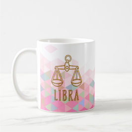 Taza De Café Rótulo Libra Zodiac