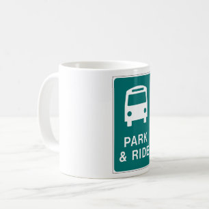 Taza De Café Rótulo Park And Ride