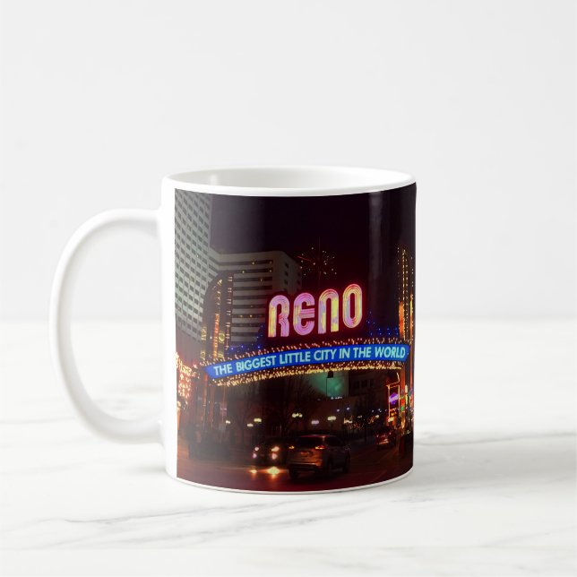 Taza De Café Rótulo Reno Arch #1 Mug (Izquierda)