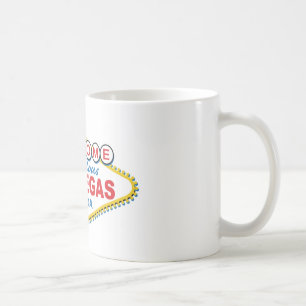 Taza De Café Rótulo retro de Las Vegas