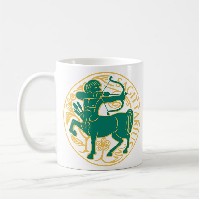 Taza De Café Rótulo sagitario del zodiaco (Izquierda)