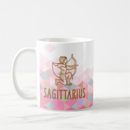 Taza De Café Rótulo Sagittarius Zodiac