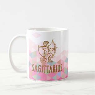 Taza De Café Rótulo Sagittarius Zodiac