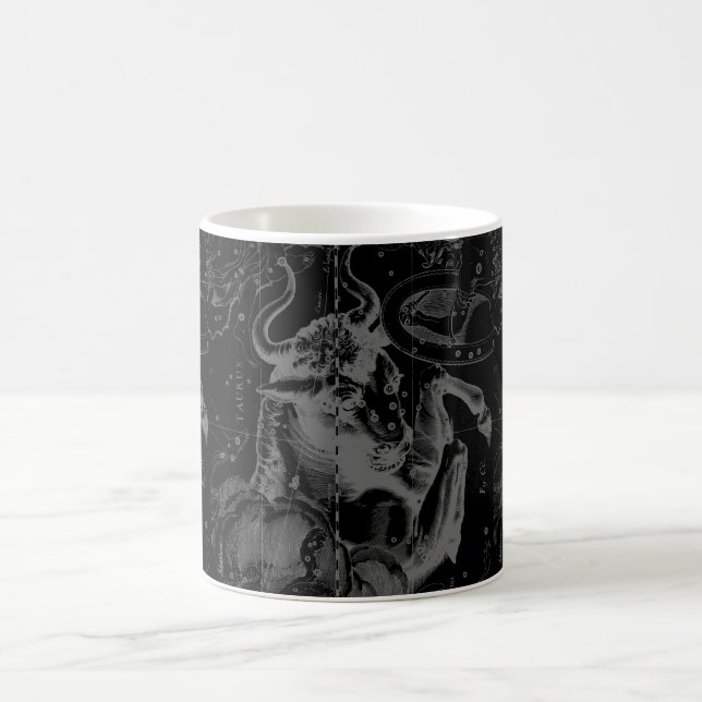 Taza De Café Rótulo Taurus Constellation Hevelius alrededor de  (Centro)