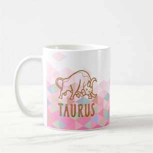 Taza De Café Rótulo Taurus Zodiac
