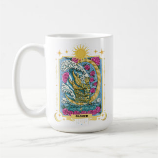 Taza De Café Rótulo Zodiac canceroso 15 oz
