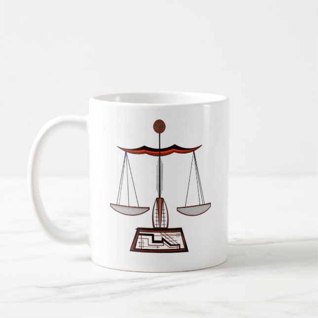 Taza De Café Rótulo Zodiac Libra (Izquierda)